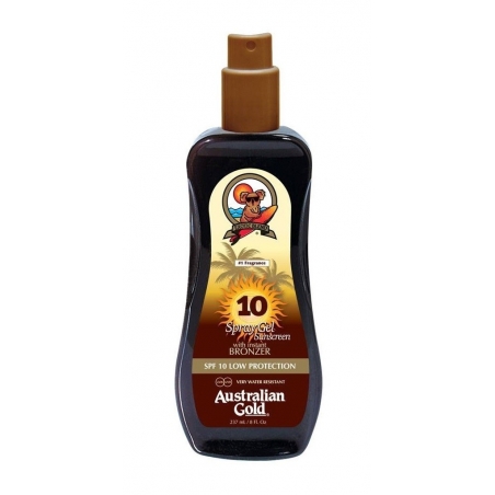 Australian Gold SPF 10 Spray Gel With Bronzer 237ml