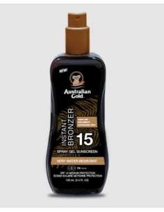 Australian Gold SPF 15 Spray Gel con Instant bronzer 100 ml